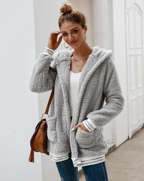 winter women fleece guard coat thick and warm comfortable ladies outerwear loose fashion femal hoodie women's hoodies & sweatshirts, Black
winter women fleece guard coat thick and warm comfortable ladies outerwear loose fashion femal hoodie women's hoodies & sweatshirts, Black
