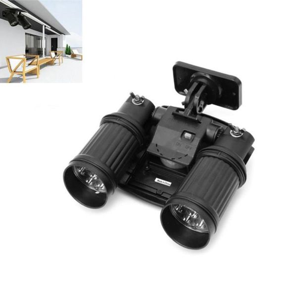 solar powered 14 led lights pir motion sensor dual head spotlight (white light color) floodlights
solar powered 14 led lights pir motion sensor dual head spotlight (white light color) floodlights
