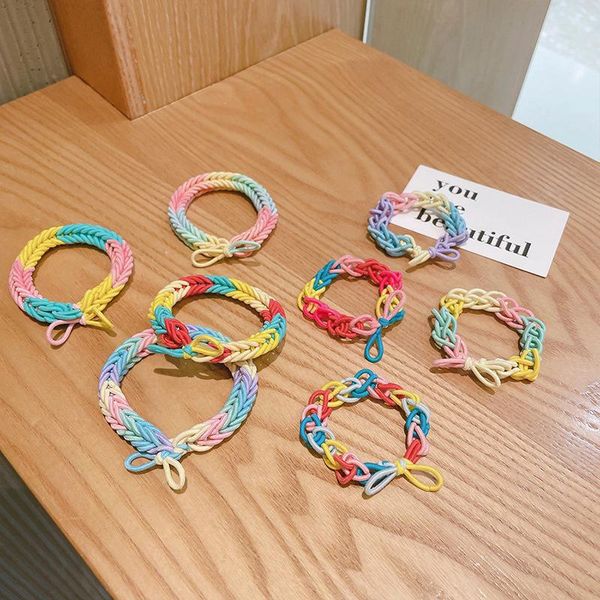 charm bracelets couple rainbow small rubber band net red diy braided bracelet for boyfriend colored hair rope twist ring, Golden;silver
charm bracelets couple rainbow small rubber band net red diy braided bracelet for boyfriend colored hair rope twist ring, Golden;silver
