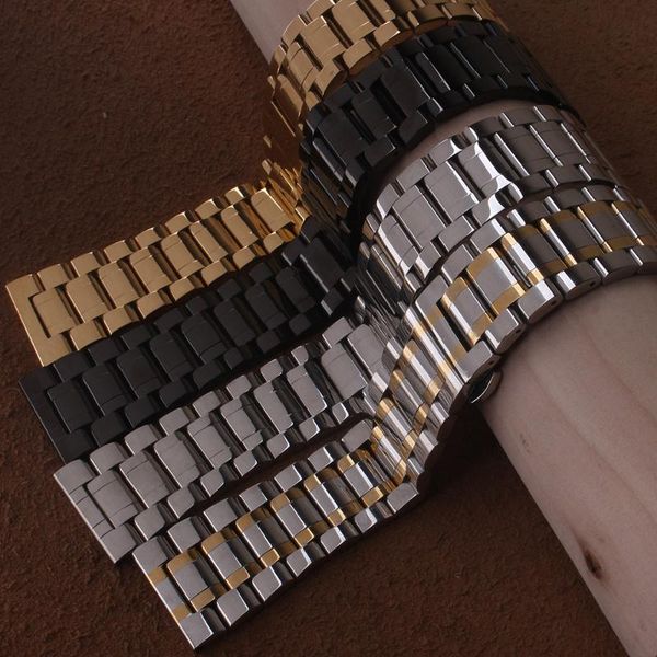 watch bands 26mm gold color stainless steel bracelet solid links metal watchband wristwatches band accessories polished for men hours, Black;brown
watch bands 26mm gold color stainless steel bracelet solid links metal watchband wristwatches band accessories polished for men hours, Black;brown
