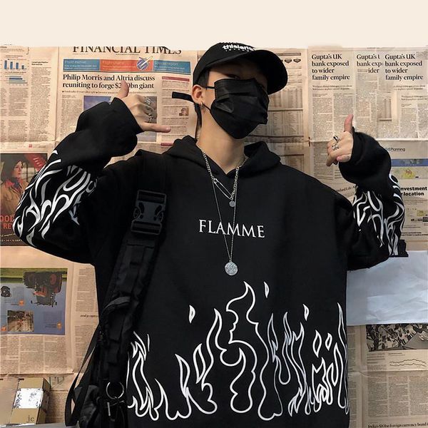streetwear ladies flame print pullover hoodie oversized harajuku style hoodie plus size winter sweatshirt korean streetwear top, Black
streetwear ladies flame print pullover hoodie oversized harajuku style hoodie plus size winter sweatshirt korean streetwear top, Black