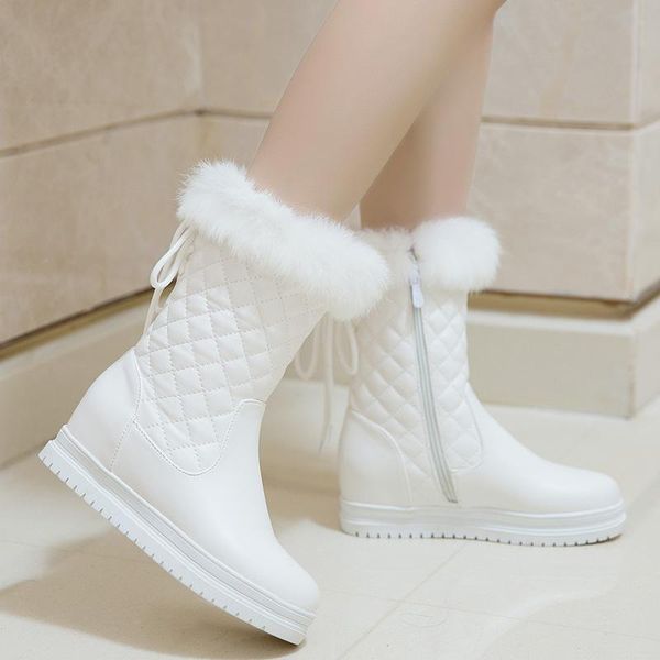 boots women non-slip waterproof winter ankle snow faux fur increased heels warm inside solid female shoes mujer, Black
boots women non-slip waterproof winter ankle snow faux fur increased heels warm inside solid female shoes mujer, Black