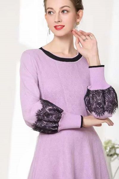 dresses knitted autumn winter fashion women color block lace patchwork long sleeve black purple sweater, Black;gray
dresses knitted autumn winter fashion women color block lace patchwork long sleeve black purple sweater, Black;gray