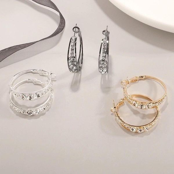 hoop & huggie qwc fashion exaggerated earrings for women ladies girl gift cubic zirconia luxury trendy wedding engagement ear jewelry, Golden;silver
hoop & huggie qwc fashion exaggerated earrings for women ladies girl gift cubic zirconia luxury trendy wedding engagement ear jewelry, Golden;silver