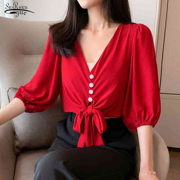 summer half sleeve women blouse streetwear lantern shirt women's korean style solid short chiffon 9056 50 210508, White
summer half sleeve women blouse streetwear lantern shirt women's korean style solid short chiffon 9056 50 210508, White