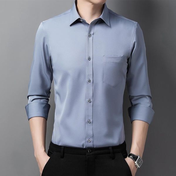 men's casual shirts business long-sleeved anti-wrinkle no-ironing professional work wear stretch, White;black
men's casual shirts business long-sleeved anti-wrinkle no-ironing professional work wear stretch, White;black