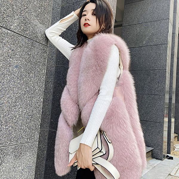 women's fur & faux coat winter women 2021 fashion casual warm slim sleeveless long vest pockets jacket 3xl, Black
women's fur & faux coat winter women 2021 fashion casual warm slim sleeveless long vest pockets jacket 3xl, Black