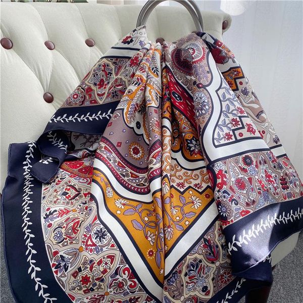 scarves women 100% twill real silk square scarf shawls and wraps big ladies bandana print bufanda natural pure handkerchief, Blue;gray
scarves women 100% twill real silk square scarf shawls and wraps big ladies bandana print bufanda natural pure handkerchief, Blue;gray