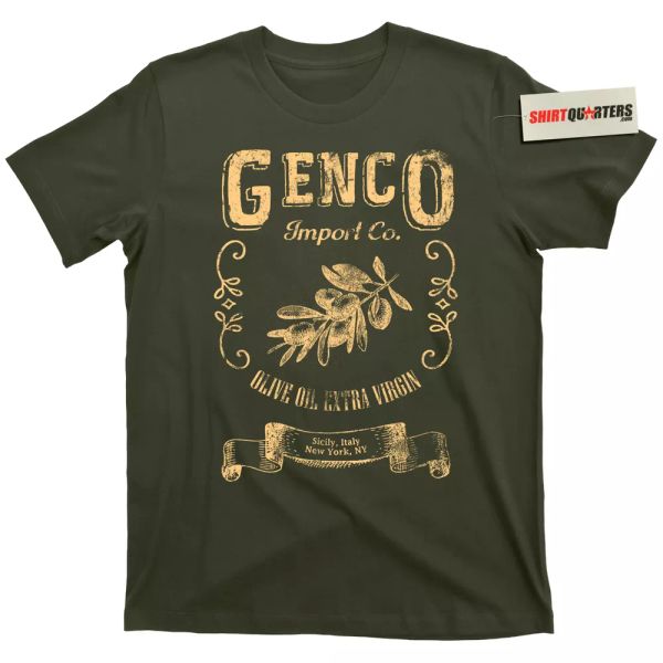 Genco Import Co Olive Oil The Godfather trilogy Vito Michael Corleone NY T Shirt, White;black
Genco Import Co Olive Oil The Godfather trilogy Vito Michael Corleone NY T Shirt, White;black