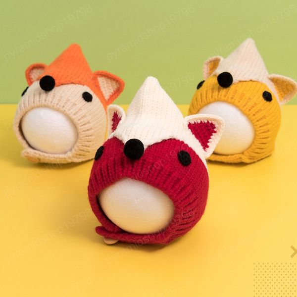 cartoon animal fox ear protection baby hat autumn winter warm newborn girl boy knitted cap soft infant toddler crochet beanies, Yellow
cartoon animal fox ear protection baby hat autumn winter warm newborn girl boy knitted cap soft infant toddler crochet beanies, Yellow