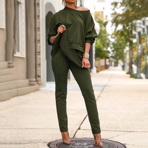 two piece dress autumn sets skew collar long sleeve mesh patchwork and solid pants green causal suits women plus size, White
two piece dress autumn sets skew collar long sleeve mesh patchwork and solid pants green causal suits women plus size, White