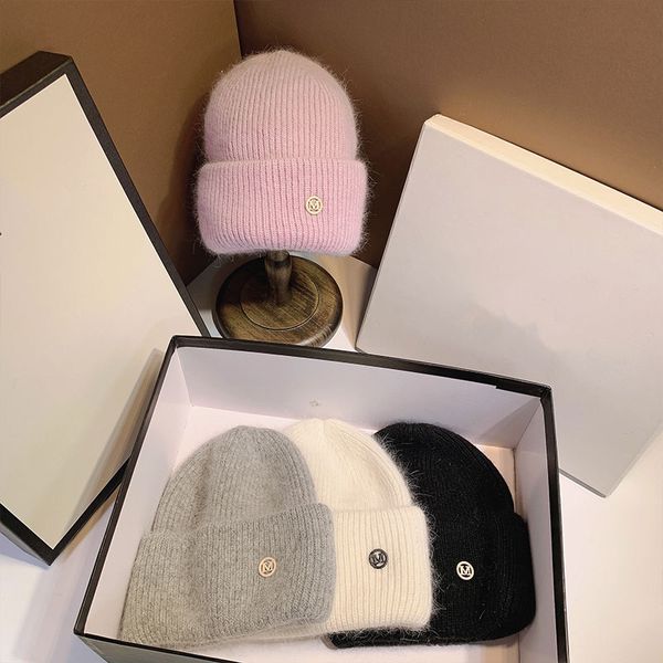 solid color rabbit fur cap for women winter thicken knitted skullies beanies letter warm soft knits hat bonnets, Blue;gray
solid color rabbit fur cap for women winter thicken knitted skullies beanies letter warm soft knits hat bonnets, Blue;gray