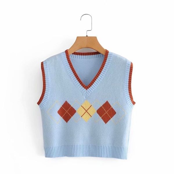 streetwear women rhombus plaid sweaters tanks fashion ladies v-neck knitted vests causal female chic pullovers 210427, Black;white
streetwear women rhombus plaid sweaters tanks fashion ladies v-neck knitted vests causal female chic pullovers 210427, Black;white