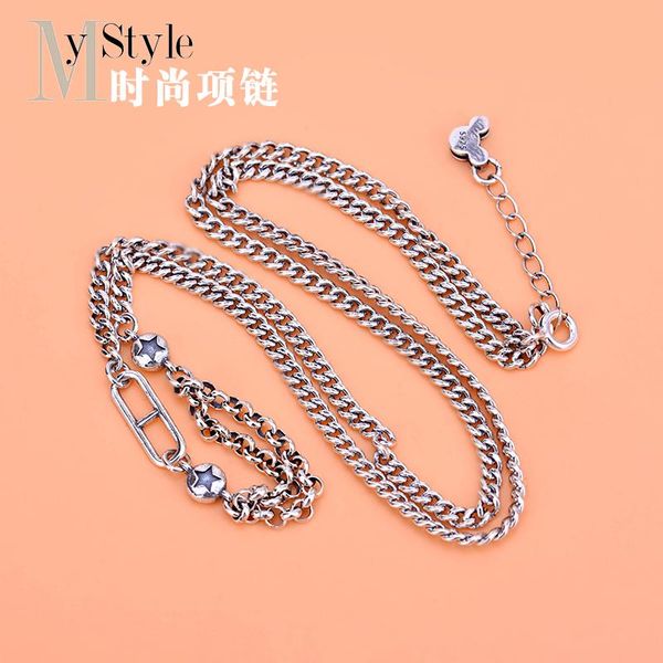 pure silver necklace women's geometric horsewhip chain korean version simple personality temperament net red neck coup chains
pure silver necklace women's geometric horsewhip chain korean version simple personality temperament net red neck coup chains