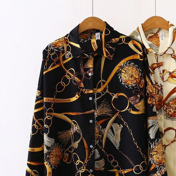 fashion chained casual oversize women shirts spring chiffon 3 4 sleeve loose blusas mujer, White
fashion chained casual oversize women shirts spring chiffon 3 4 sleeve loose blusas mujer, White