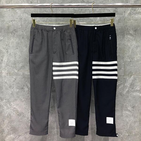 pants fashion tb thom brand cropped men casual suit men's business striped formal trousers ankle-length pencil pants, Black
pants fashion tb thom brand cropped men casual suit men's business striped formal trousers ankle-length pencil pants, Black