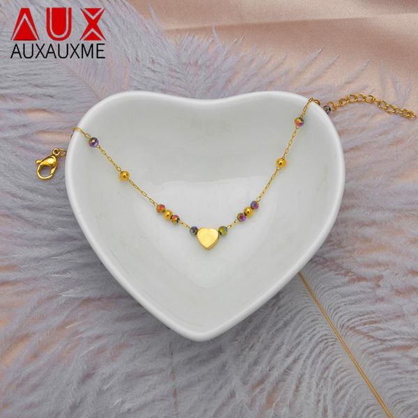 link, chain auxauxme cute colorful beads heart bracelet stainless steel fashion for women girl birthday anniversary jewelry gifts, Black
link, chain auxauxme cute colorful beads heart bracelet stainless steel fashion for women girl birthday anniversary jewelry gifts, Black