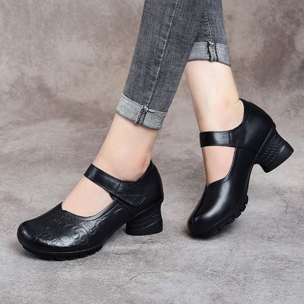 dress shoes 2021 autumn real leather mid heel women casual thick with large size 35-41 fashion retro asakuchi women's single, Black
dress shoes 2021 autumn real leather mid heel women casual thick with large size 35-41 fashion retro asakuchi women's single, Black