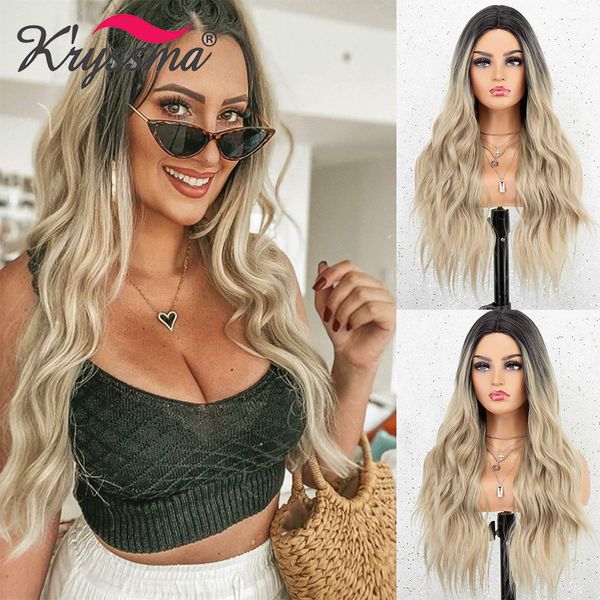 women full machine made hair wig ombre blonde wigs mixed black body wave synthetic wigs long wavy cosplay wigs for
women full machine made hair wig ombre blonde wigs mixed black body wave synthetic wigs long wavy cosplay wigs for