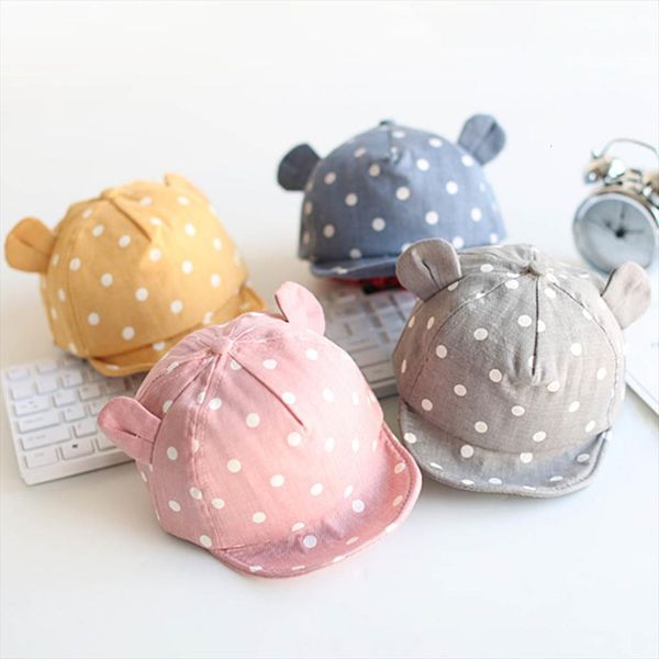 children sun hats cute dot baby cap girl boys hat with ear for spring newborn pgraphy props baseball, Blue;gray
children sun hats cute dot baby cap girl boys hat with ear for spring newborn pgraphy props baseball, Blue;gray