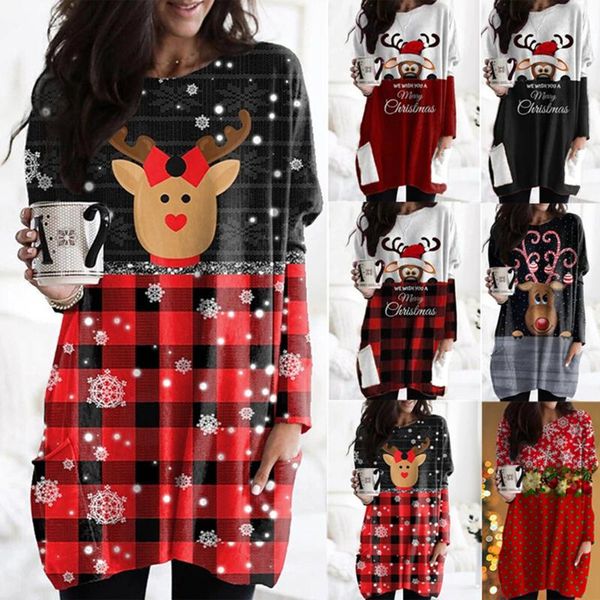 women's hoodies & sweatshirts merry christmas casual fashion elk print long sleeve mid-length pockets navidad natal plus size, Black
women's hoodies & sweatshirts merry christmas casual fashion elk print long sleeve mid-length pockets navidad natal plus size, Black