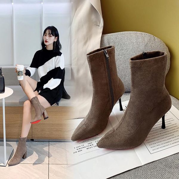boots sock knitting stretch high heels for women fashion shoes 2021 spring autumn ankle booties female, Black
boots sock knitting stretch high heels for women fashion shoes 2021 spring autumn ankle booties female, Black