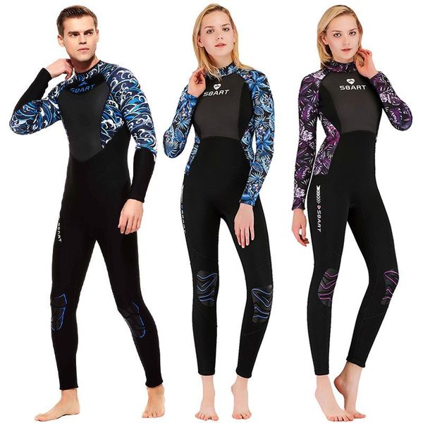 sbart 3mm full body men women wetsuit neoprene nylon scuba dive print one-piece sun protection thicken diving suit for snorkel suits
sbart 3mm full body men women wetsuit neoprene nylon scuba dive print one-piece sun protection thicken diving suit for snorkel suits