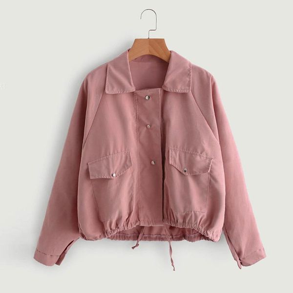 women's jackets cardigan short pink button coat women autumn winter fashion solid pocket jacket m0824, Black;brown
women's jackets cardigan short pink button coat women autumn winter fashion solid pocket jacket m0824, Black;brown