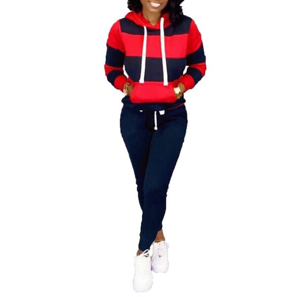 striped soft daily long sleeve elastic waist pants sweatshirt hooded cotton blend fall winter casual two pieces sport women set piece dress, White
striped soft daily long sleeve elastic waist pants sweatshirt hooded cotton blend fall winter casual two pieces sport women set piece dress, White