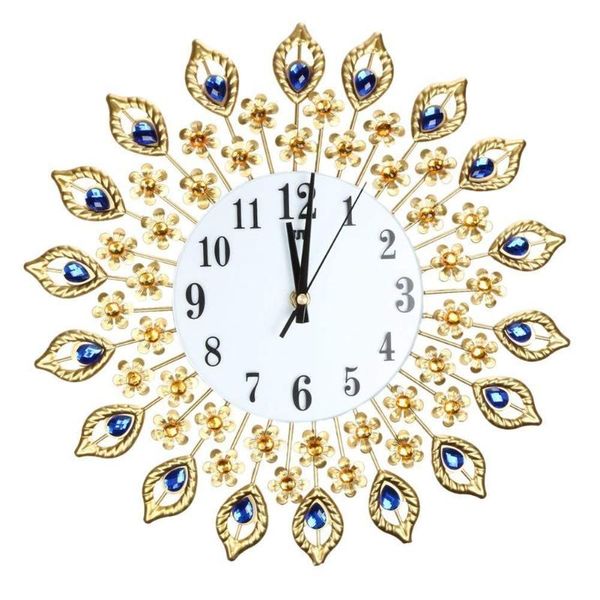 wall clocks luxury artificial crystal diamond large clock metal living room home art decoration (#1 gold)
wall clocks luxury artificial crystal diamond large clock metal living room home art decoration (#1 gold)