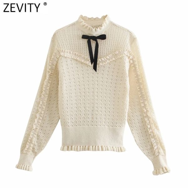 women sweet ruffles lace patchwork hollow out crochet knitting sweater female chic long sleeve casual pullover sw704 210420, White;black
women sweet ruffles lace patchwork hollow out crochet knitting sweater female chic long sleeve casual pullover sw704 210420, White;black