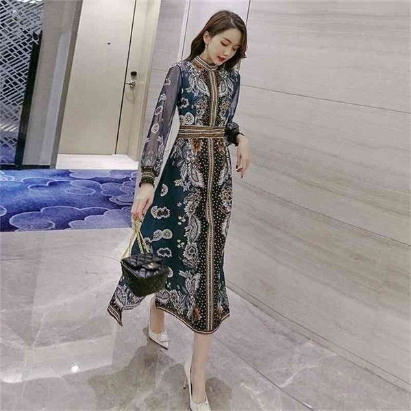 floral chiffon dress women women's spring retro cheongsam improvement office lady geometric knee-length 210416, Black;gray
floral chiffon dress women women's spring retro cheongsam improvement office lady geometric knee-length 210416, Black;gray