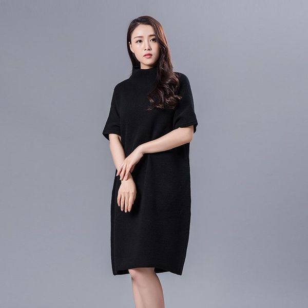 women's sweaters long oversized ladies black wool sweater women knitted turtleneck short sleeve elegant knitwear female thick pullovers, White;black
women's sweaters long oversized ladies black wool sweater women knitted turtleneck short sleeve elegant knitwear female thick pullovers, White;black