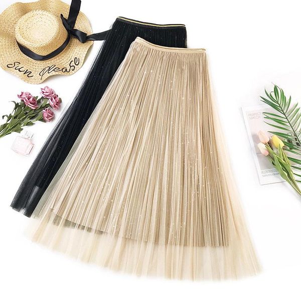 autumn & winter korean high waist slim striped a-line pleated skirt casual solid color women long skirts, Black
autumn & winter korean high waist slim striped a-line pleated skirt casual solid color women long skirts, Black