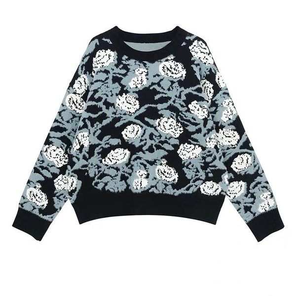 women's sweaters flower knitted sweater women o-neck long sleeve casual autumn winter pullovers loose vintage kawaii warm jumpers thick, White;black
women's sweaters flower knitted sweater women o-neck long sleeve casual autumn winter pullovers loose vintage kawaii warm jumpers thick, White;black