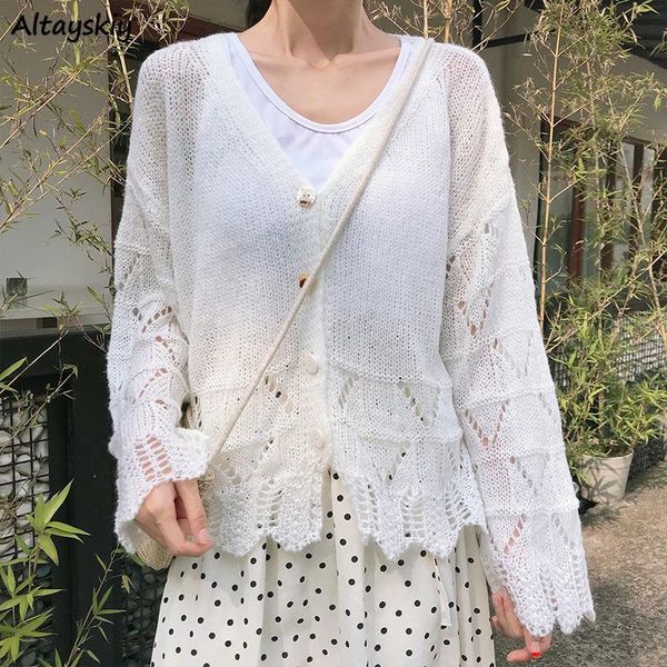 women's knits & tees women sweet cardigan solid hollow out designer sun-proof lovely girls females sweaters outwear knitting trendy ulz, White
women's knits & tees women sweet cardigan solid hollow out designer sun-proof lovely girls females sweaters outwear knitting trendy ulz, White