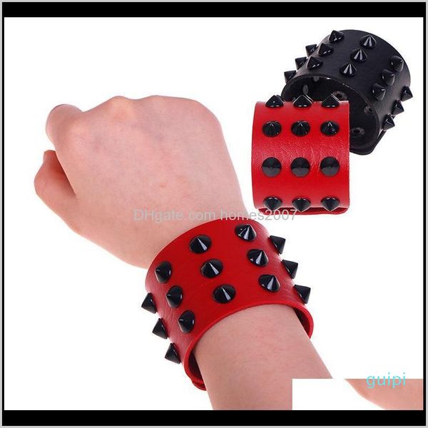jewelry1pcs leather spike wide snap button wrap bracelets wristband for men women gothic rock punk bangle drop delivery 2021 pd, Black
jewelry1pcs leather spike wide snap button wrap bracelets wristband for men women gothic rock punk bangle drop delivery 2021 pd, Black