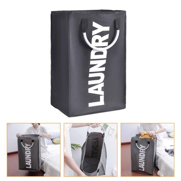 laundry bags 1pc household foldable basket practical clothes storage container (dark grey)
laundry bags 1pc household foldable basket practical clothes storage container (dark grey)