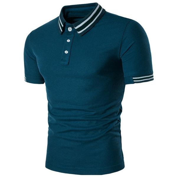 men's polos shirts fashion brand men golf summer style short sleeve solid shirt blouses, White;black
men's polos shirts fashion brand men golf summer style short sleeve solid shirt blouses, White;black