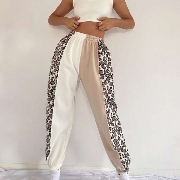 women's jumpsuits & rompers 2021 spring fashion leopard print multi color stitching loose high waist corset casual pants, Black;white
women's jumpsuits & rompers 2021 spring fashion leopard print multi color stitching loose high waist corset casual pants, Black;white