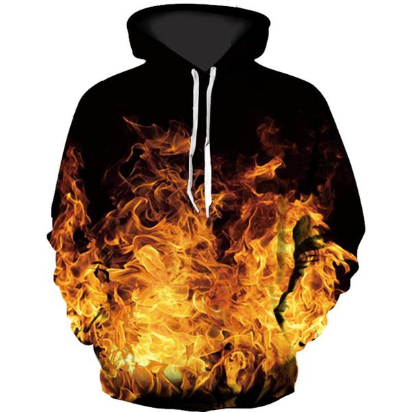 men's hoodies & sweatshirts 2021 fashion 3d printing samadhi real smoke fire flame pattern casual hoodie suitable women couples factory, Black
men's hoodies & sweatshirts 2021 fashion 3d printing samadhi real smoke fire flame pattern casual hoodie suitable women couples factory, Black