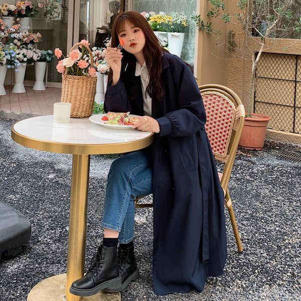 women's trench coats medium length small windbreaker autumn winter 2021 female british style over knee coat student, Tan;black
women's trench coats medium length small windbreaker autumn winter 2021 female british style over knee coat student, Tan;black
