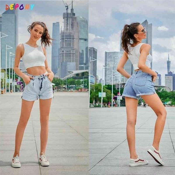 fashion denim short high waist jeans wide leg casual female loose plus size 210621, White;black
fashion denim short high waist jeans wide leg casual female loose plus size 210621, White;black