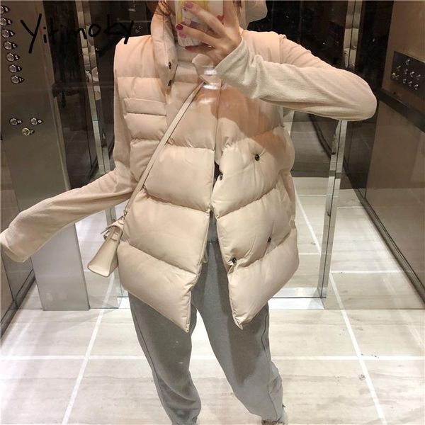 women's vests yitimoky 2021 winter coat sleeveless jacket women korean fashion casual single breasted argyle vest solid pockets waistco, Black;white
women's vests yitimoky 2021 winter coat sleeveless jacket women korean fashion casual single breasted argyle vest solid pockets waistco, Black;white