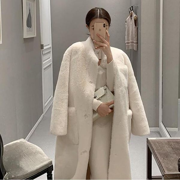 women's fur & faux 2021 winter long thick warm fake coats women elegant solid collar single-breasted big pocket jackets grey white park, Black
women's fur & faux 2021 winter long thick warm fake coats women elegant solid collar single-breasted big pocket jackets grey white park, Black