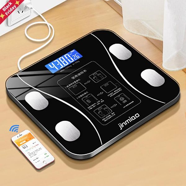 rechargeable wireless digital weight scale tracks 9 key body fitness compositions health analyzer with smartphone app smart scales
rechargeable wireless digital weight scale tracks 9 key body fitness compositions health analyzer with smartphone app smart scales