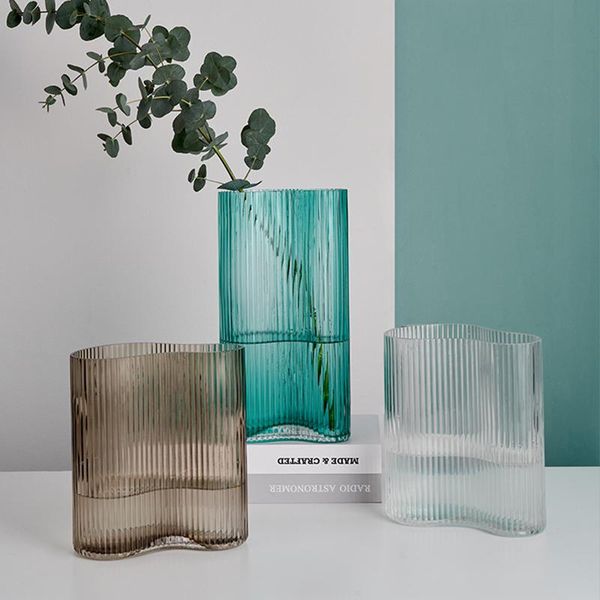 vases home garden simple modern irregular stripe glass vase flowers hydroponic flower device design household ornaments
vases home garden simple modern irregular stripe glass vase flowers hydroponic flower device design household ornaments
