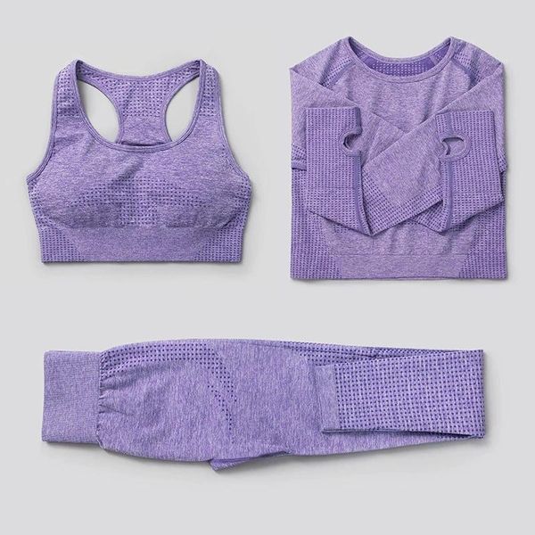 yoga outfit 3pcs seamless women set workout sportswear gym clothing fitness high waist leggings long sleeve crop sports suits
yoga outfit 3pcs seamless women set workout sportswear gym clothing fitness high waist leggings long sleeve crop sports suits