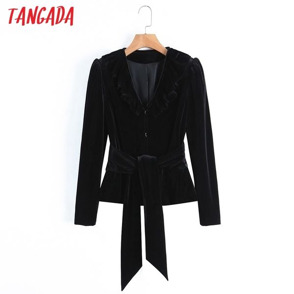 women vintage solid ruffles blazer coat with slash long sleeve female outerwear chic sl124 210416, White
women vintage solid ruffles blazer coat with slash long sleeve female outerwear chic sl124 210416, White