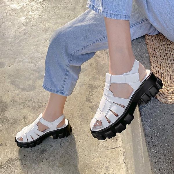 sandals british style gothic hollow women black white platform chunky high heels slingback female shoes big size 32-46
sandals british style gothic hollow women black white platform chunky high heels slingback female shoes big size 32-46